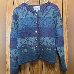 Vintage grandma core Tally Ho Cardigan